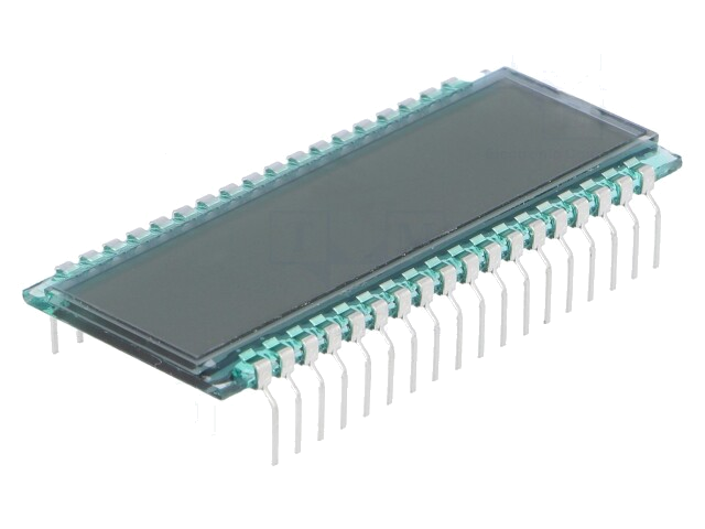 Display: LCD; 14-segment; STN Positive; A.cijfers: 8; 52x22x1,1mm Display: LCD; 14-segment; STN Positive; A.cijfers: 8; 52x22x1,1mm